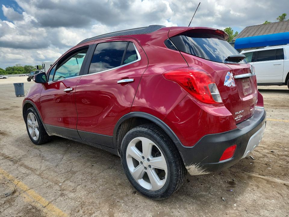 2016 Buick Encore VIN KL4CJCSB2GB750048 COPART salvage auction — HAIL, Ks - Cert Of Title-Salvage, sold $1,050 on 2026-07-22 (photo 2)