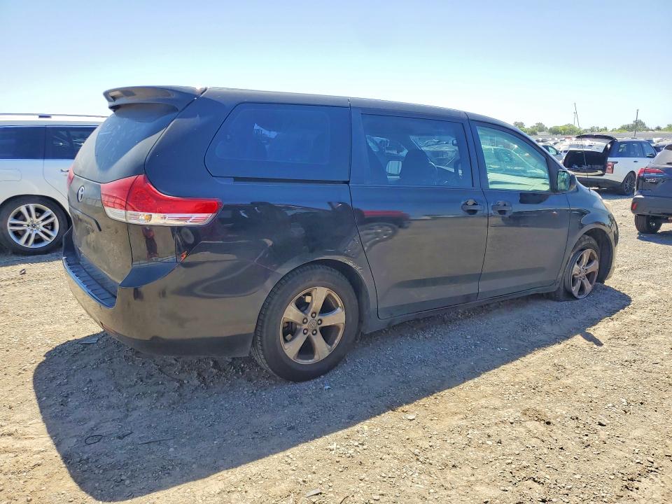 2012 Toyota Sienna VIN 5TDZK3DC3CS199988 COPART salvage auction — SIDE, Ca - Salvage Certificate, sold $2,250 on 2026-07-07 (photo 3)