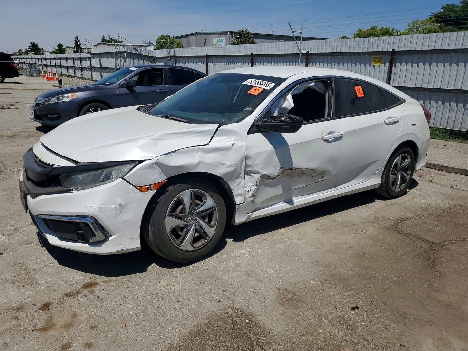 2020 Honda Civic VIN 19XFC2F60LE201112 COPART salvage auction — FRONT END, Ca - Salvage Certificate, sold $3,350 on 2026-07-10 (photo 1)
