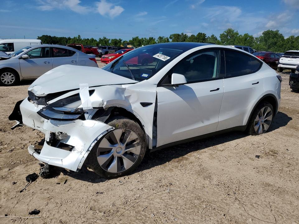 2023 Tesla VIN 7SAYGDEE0PA090319 COPART salvage auction — FRONT END, TX - SALVAGE VEHICLE TITLE, sold $8,500 on 2026-07-31 (photo 1)