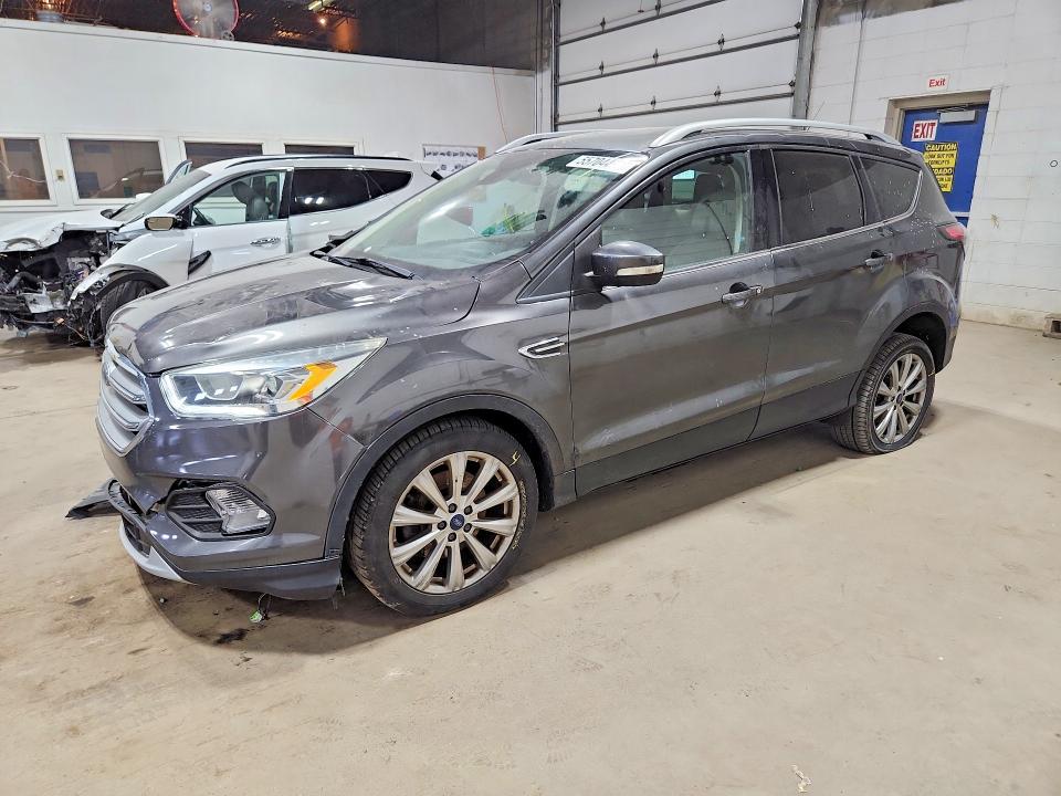 2017 Ford Escape VIN 1FMCU0J91HUB56742 COPART salvage auction — FRONT END, Mn - Cert Of Title-Prior Salvage, sold $1,550 on 2026-07-02 (photo 1)