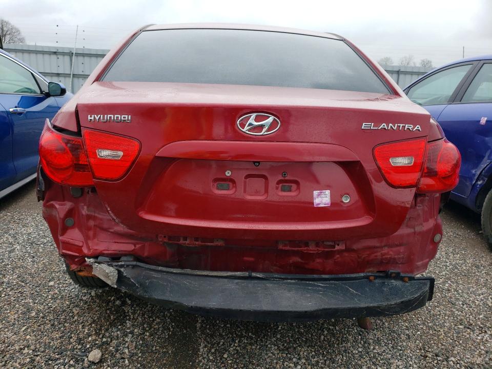 2008 Hyundai Elantra VIN KMHDU45D18U329802 COPART salvage auction — REAR END, On - Permit Salvage, sold $200 on 2026-07-23 (photo 6)