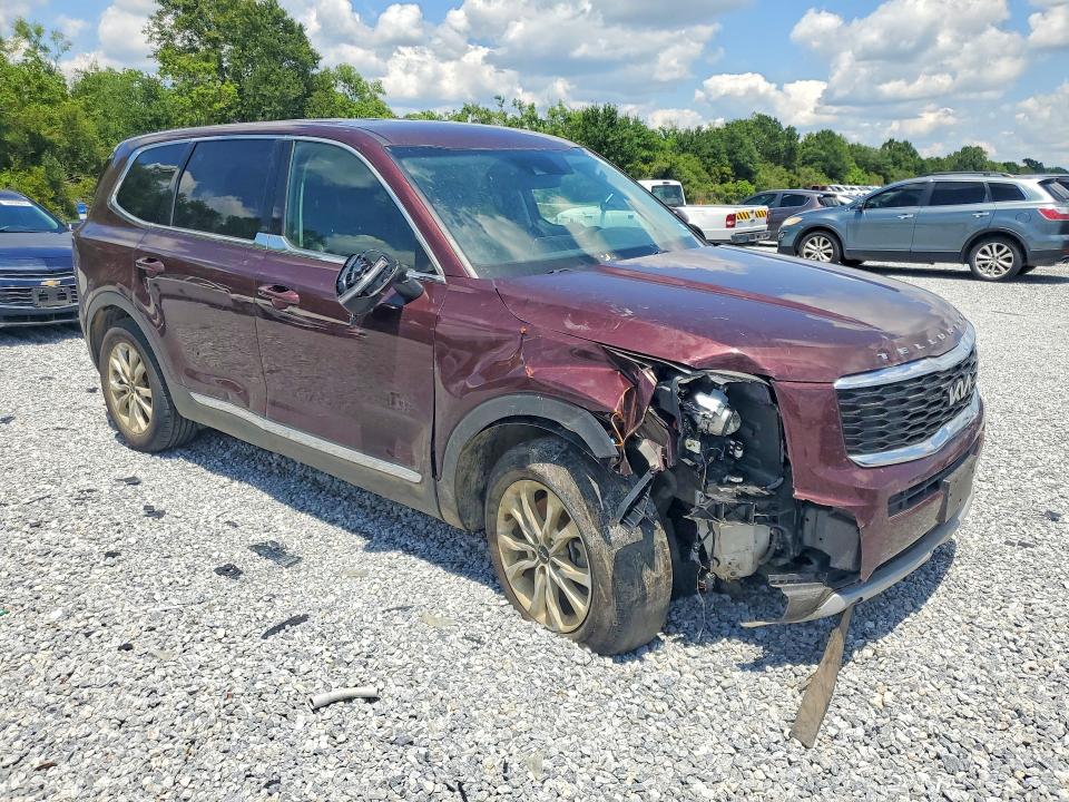 2022 Kia Telluride VIN 5XYP24HC2NG265440 COPART salvage auction — FRONT END, La - Cert Of Title-Salvage, sold $3,850 on 2026-07-13 (photo 4)