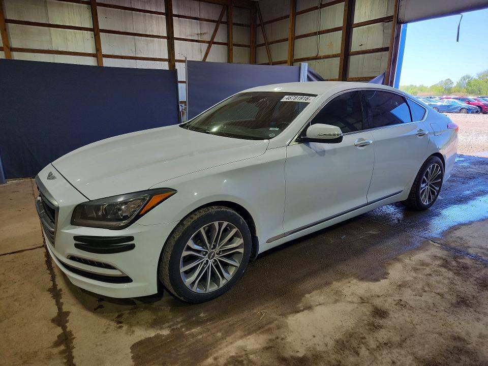 2015 Hyundai VIN KMHGN4JE6FU082685 COPART salvage auction — HAIL, Oh - Cert Of Title-Salvage, sold $2,100 on 2026-07-06 (photo 1)