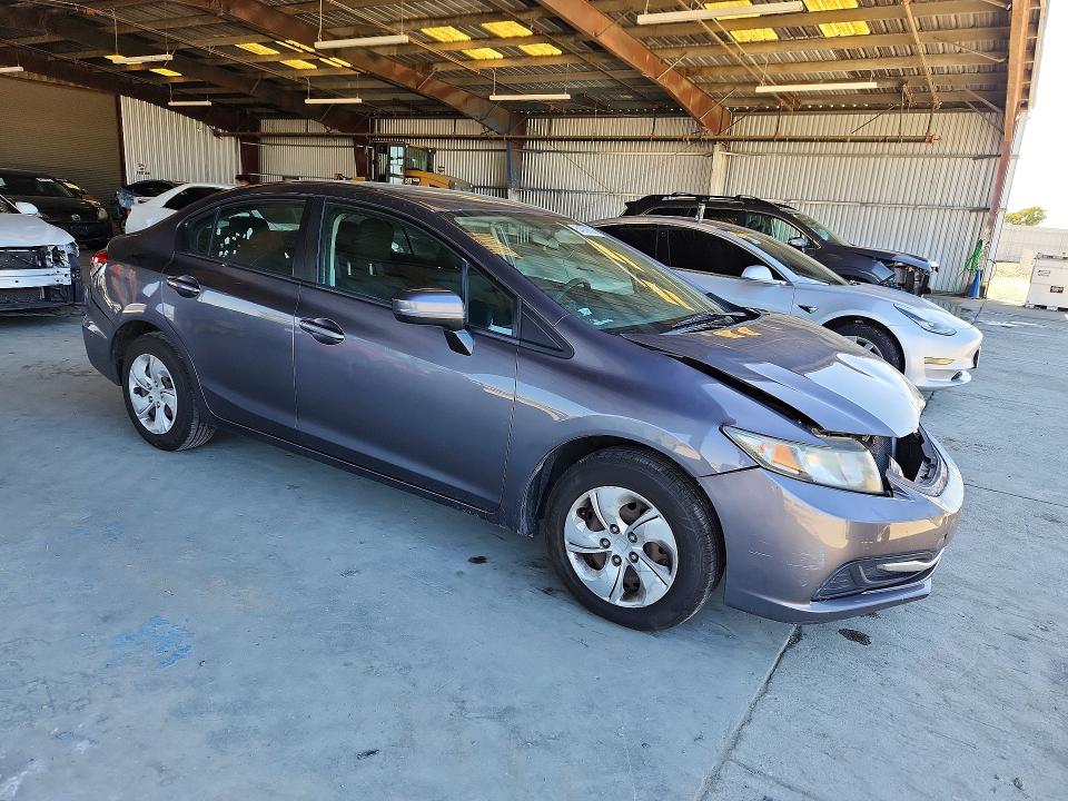 2015 Honda Civic VIN 19XFB2F53FE700193 COPART salvage auction — FRONT END, Ca - Salvage Certificate, sold $1,950 on 2026-07-09 (photo 4)