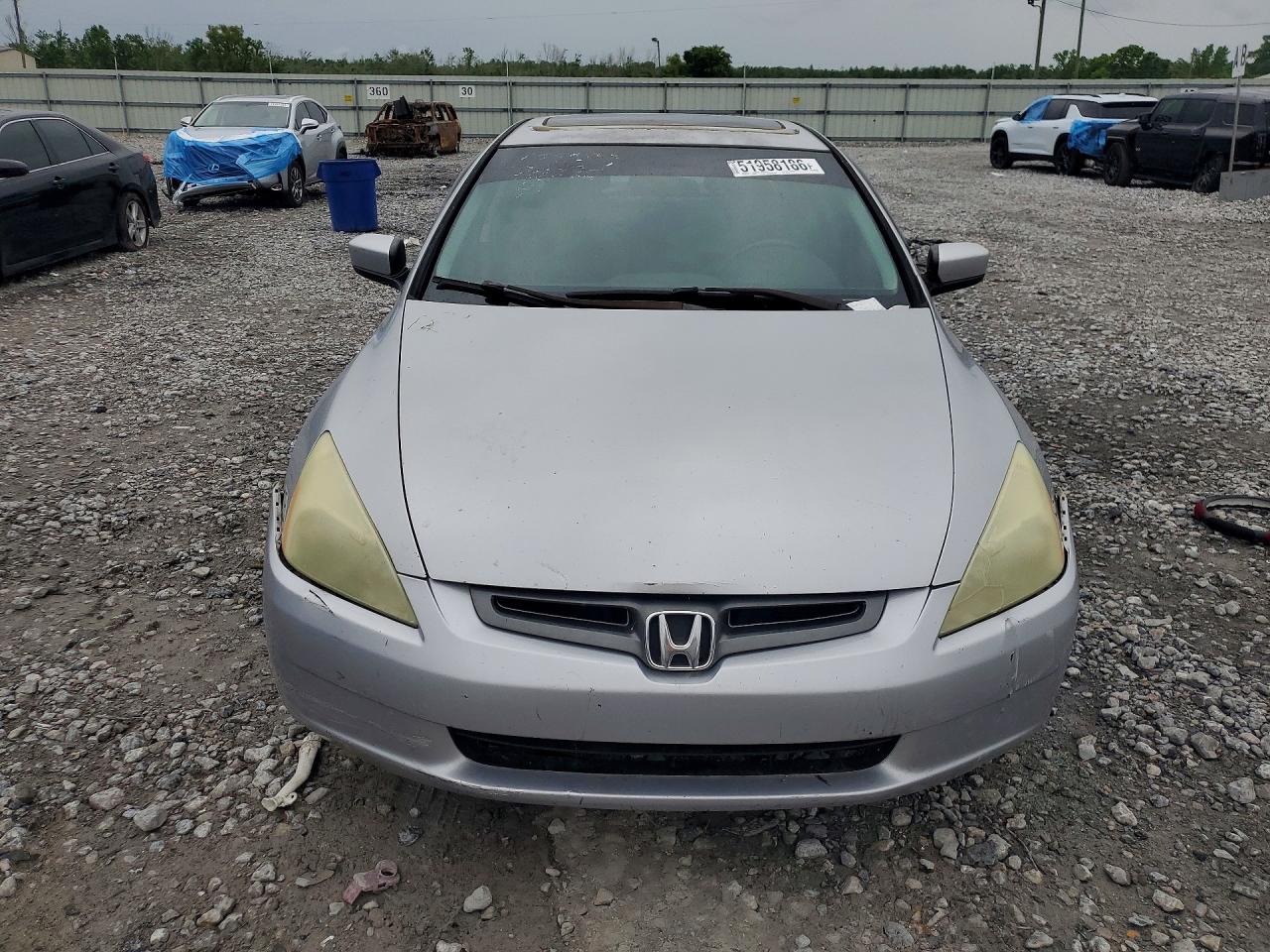 2004 Honda Accord VIN 1HGCM56814A023204 COPART salvage auction — Front End, AL - CERT OF TITLE-SALVAGE TITLE, sold $250 on 2026-06-25 (photo 5)