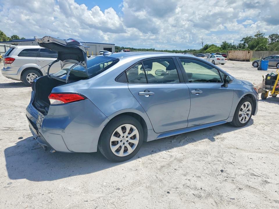 2020 Toyota VIN JTDEPRAE7LJ059108 COPART salvage auction — REAR END, Fl - Cert Of Title Slvg Rebuildable, sold $3,300 on 2026-07-08 (photo 3)