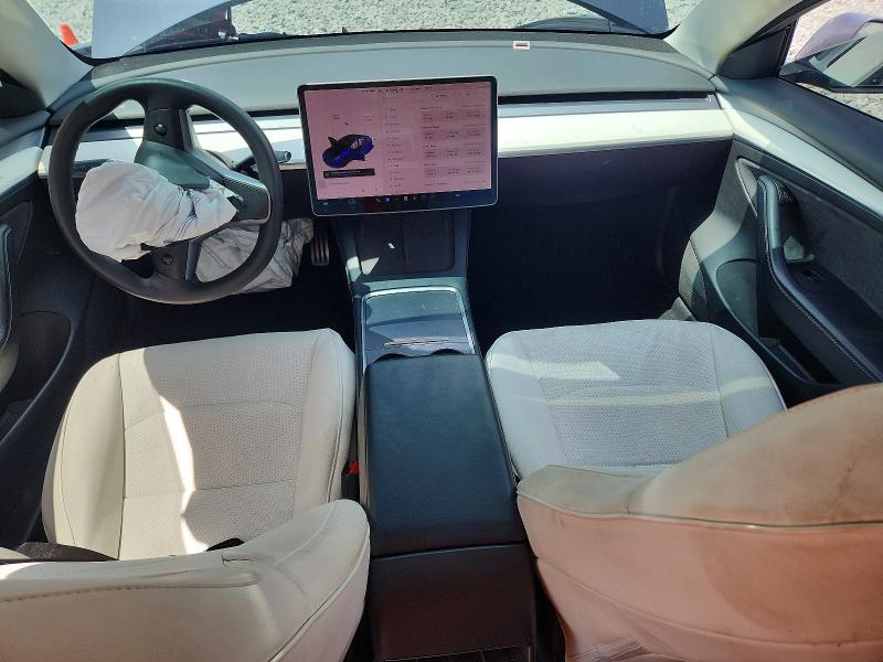 2021 Tesla Model 3 VIN 5YJ3E1EC4MF988608 COPART salvage auction — FRONT END, Fl - Cert Of Ttl-Rebuilt&Slvg Rbld, sold $7,000 on 2026-07-07 (photo 8)