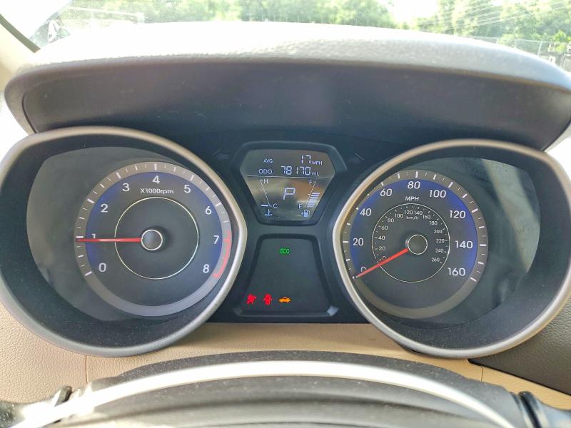 2012 Hyundai Elantra VIN KMHDH4AE4CU449413 COPART salvage auction — SIDE, Md - Cert Of Salvage > 75% Damage, sold $1,150 on 2026-07-07 (photo 9)