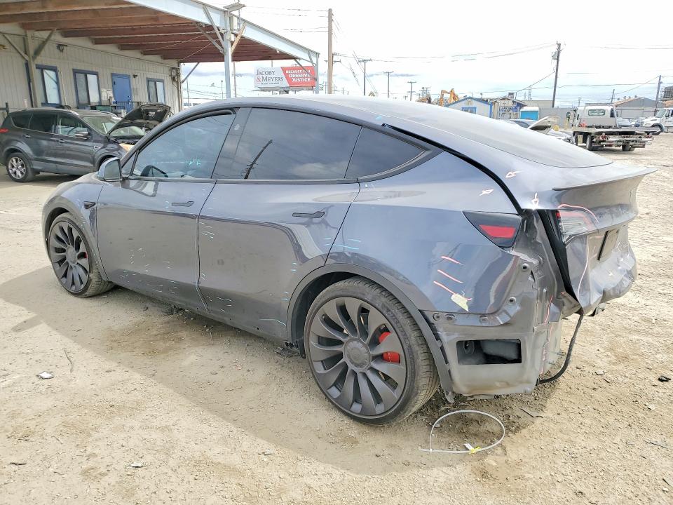2023 Tesla VIN 7SAYGDEF0PF888413 COPART salvage auction — REAR END, Ca - Salvage Certificate, sold $10,500 on 2026-07-09 (photo 2)