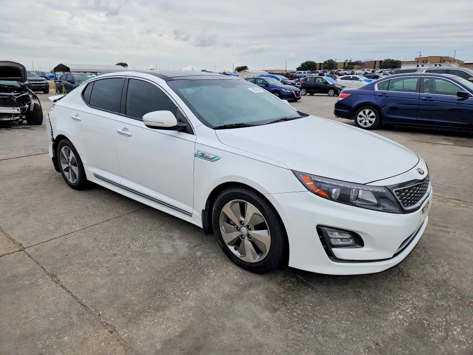 2014 Kia Optima hybrid VIN KNAGN4AD5E5067855 COPART salvage auction — REAR END, Tx - Certificate Of Title, sold $1,300 on 2026-07-06 (photo 4)