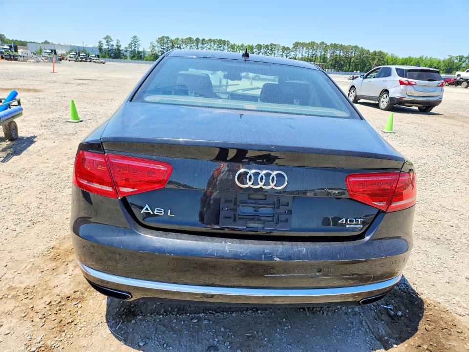 2013 Audi A8 VIN WAUR2AFD2DN010455 COPART salvage auction — NORMAL WEAR, Nc - Dealer Only Clean Title, sold $1,400 on 2026-07-27 (photo 6)