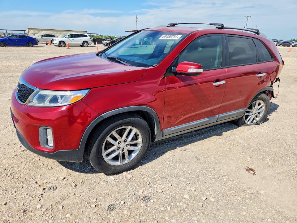 2015 Kia Sorento VIN 5XYKT4A63FG579529 COPART salvage auction — REAR END, Tx - Salvage Vehicle Title, sold $1,400 on 2026-07-08 (photo 1)