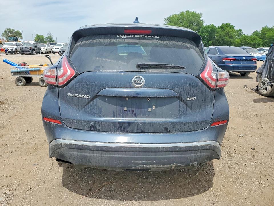 2017 Nissan Murano VIN 5N1AZ2MH0HN194867 COPART salvage auction — FRONT END, Ia - Cert Of Title-Salvage Title, sold $2,050 on 2026-07-03 (photo 6)