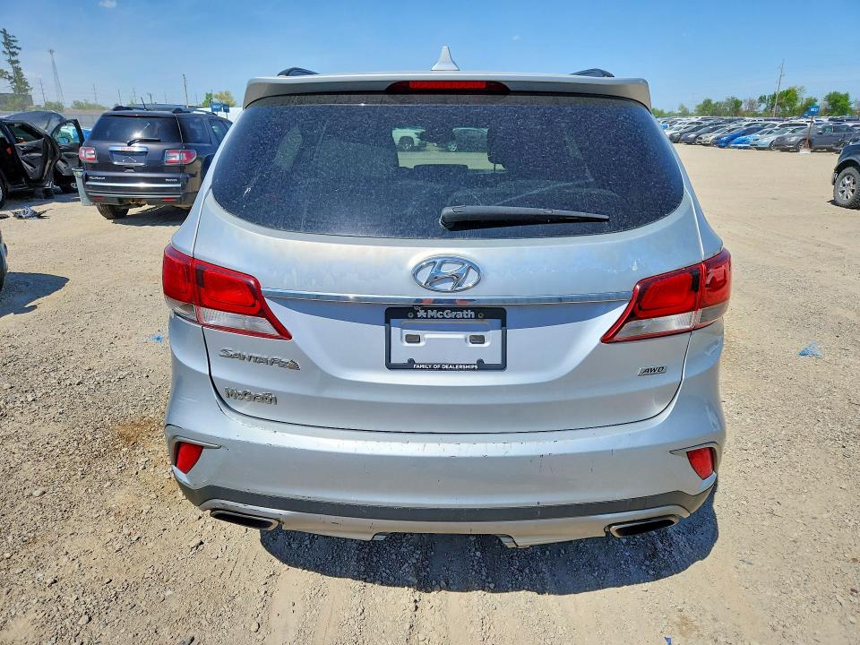 2017 Hyundai Santa fe VIN KM8SMDHF9HU179197 COPART salvage auction — HAIL, Ia - Cert Of Title-Salvage Title, sold $1,500 on 2026-07-08 (photo 6)