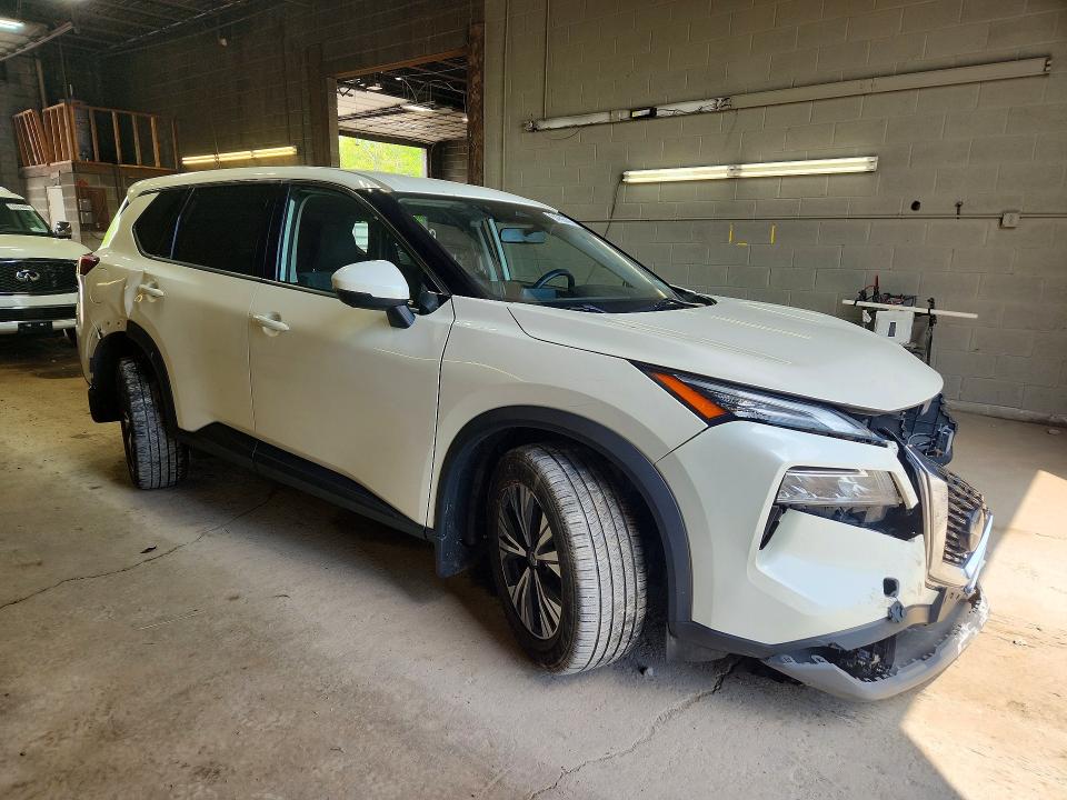 2021 Nissan Rogue VIN JN8AT3BB9MW204122 COPART salvage auction — FRONT END, Ny - Mv-907A Salvage Certificate, sold $3,000 on 2026-07-20 (photo 4)
