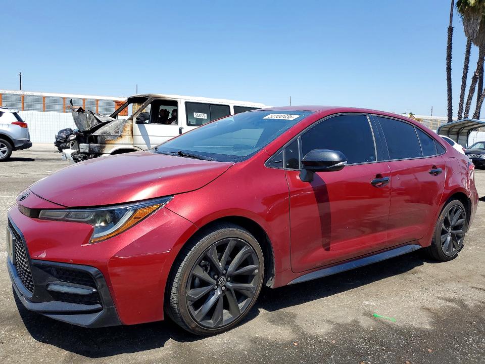 2022 Toyota VIN 5YFS4MCE3NP103731 COPART salvage auction — REAR END, Ca - Salvage Certificate, sold $5,900 on 2026-07-10 (photo 1)