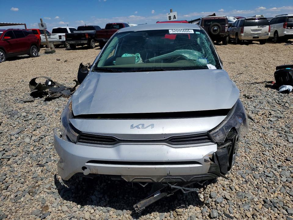 2023 Kia Rio VIN 3KPA24AD0PE618251 COPART salvage auction — FRONT END, Tx - Certificate Of Title (P), sold $3,200 on 2026-07-09 (photo 5)