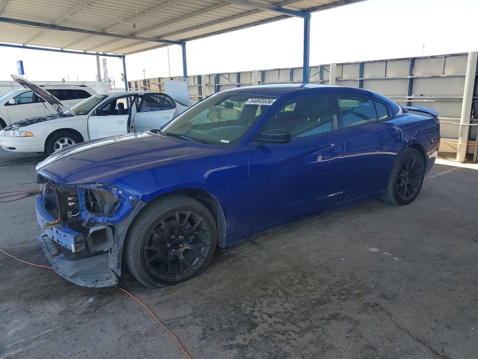 2018 Dodge Charger VIN 2C3CDXBG2JH336528 COPART salvage auction — FRONT END, Tx - Salvage Vehicle Title, sold $3,550 on 2026-07-31 (photo 1)