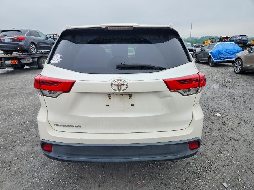 2017 Toyota Highlander VIN 5TDZZRFH9HS193949 COPART salvage auction — FRONT END, NC - SALVAGE CERTIFICATE OF TITLE, sold $175 on 2026-07-29 (photo 6)