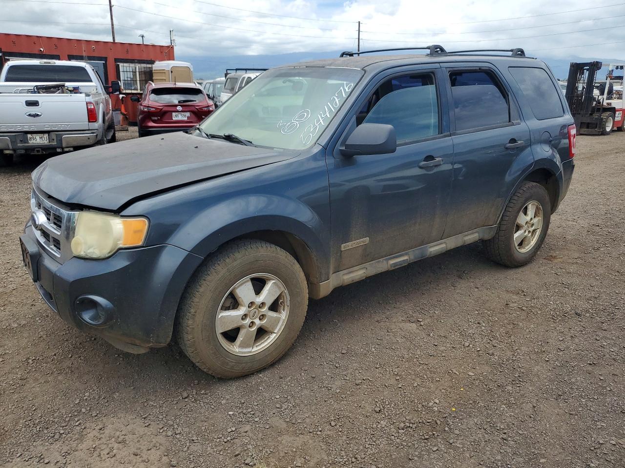 2008 Ford Escape VIN 1FMCU92Z58KB85451 COPART salvage auction — Water/Flood, HI - CERTIFICATE OF SALVAGE, sold $1 on 2026-06-29 (photo 1)