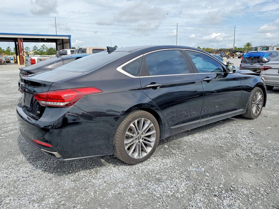 2017 Genesis G80 VIN KMHGN4JE6HU177931 COPART salvage auction — FRONT END, Fl - Certificate Of Destruction, sold $2,100 on 2026-07-10 (photo 3)