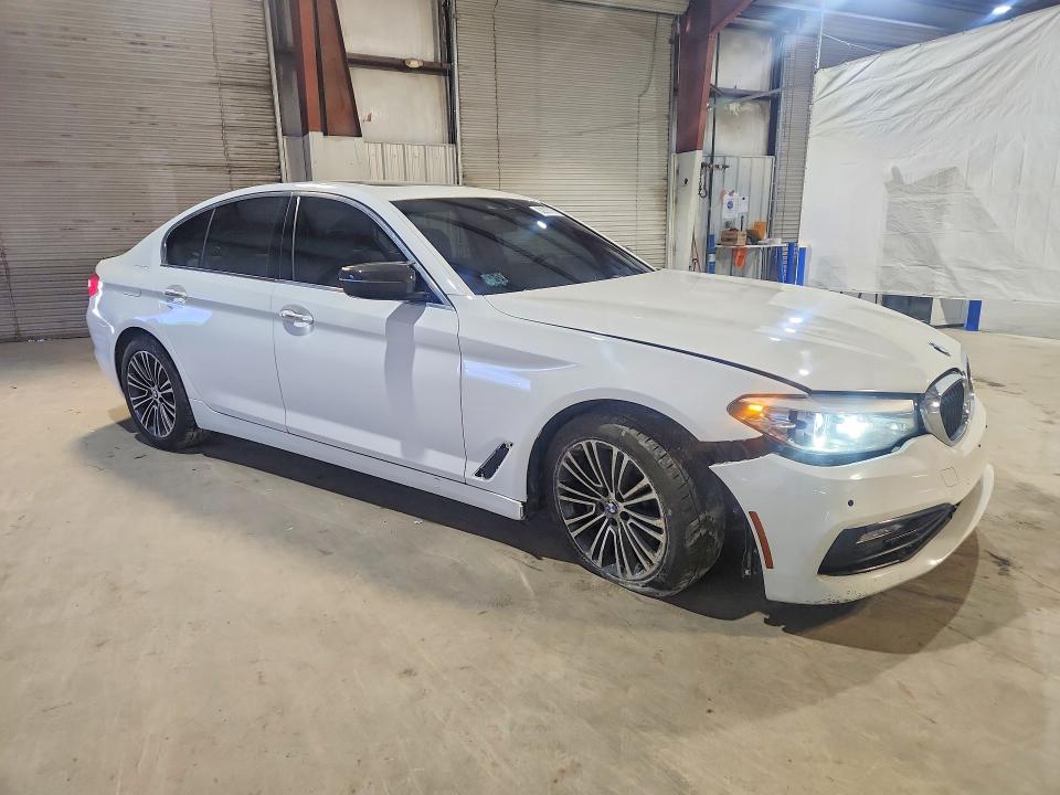 2018 BMW 5er VIN WBAJA7C55JWA74482 COPART salvage auction — REAR END, Ri - Salvage Certificate Of Title, sold $6,500 on 2026-07-31 (photo 4)