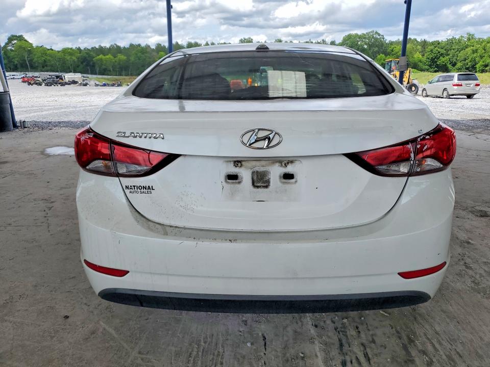 2016 Hyundai VIN 5NPDH4AEXGH665111 COPART salvage auction — FRONT END, GA - CERT OF TITLE-SALVAGE (P), sold $475 on 2026-07-02 (photo 6)