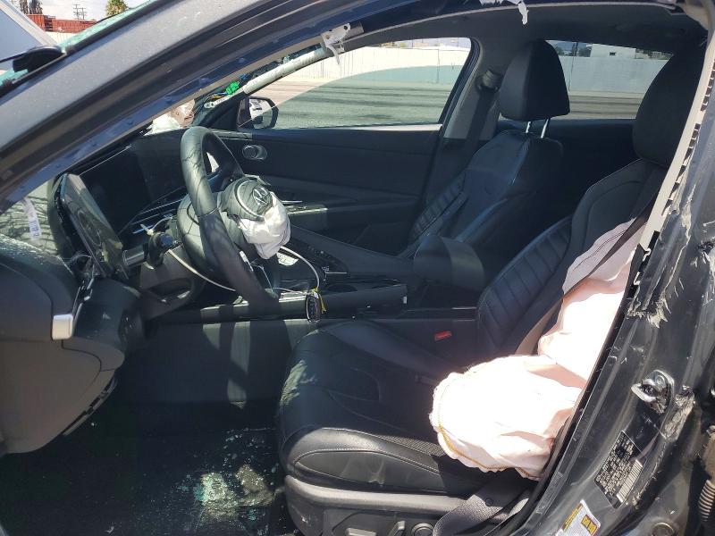 2023 Hyundai Elantra VIN KMHLN4AJ5PU091844 COPART salvage auction — FRONT END, Ca - Salvage Certificate, sold $2,950 on 2026-07-14 (photo 7)