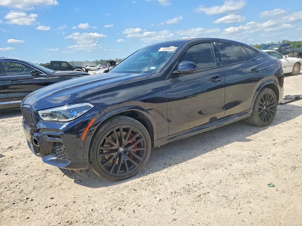 2022 BMW X6 VIN 5UXCY8C02N9M16259 COPART salvage auction — WATER/FLOOD, Tx - Salvage Title-Flood Damage, sold $23,100 on 2026-07-17 (photo 1)