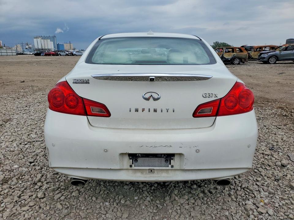 2011 Infiniti G VIN JN1CV6AR9BM350188 COPART salvage auction — FRONT END, IL - SALVAGE CERTIFICATE, sold $975 on 2026-07-08 (photo 6)