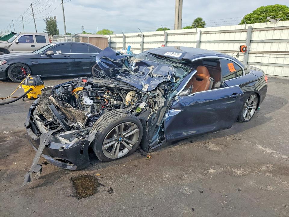 2016 BMW 4er VIN WBA3V7C54G5A28346 COPART salvage auction — FRONT END, Fl - Cert Of Title Slvg Rebuildable, sold $400 on 2026-08-17 (photo 1)