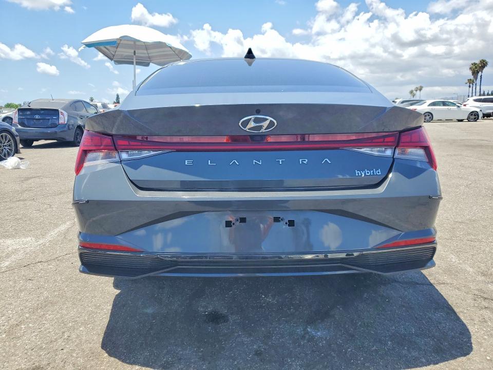 2023 Hyundai Elantra VIN KMHLN4AJ5PU091844 COPART salvage auction — FRONT END, Ca - Salvage Certificate, sold $2,950 on 2026-07-14 (photo 6)