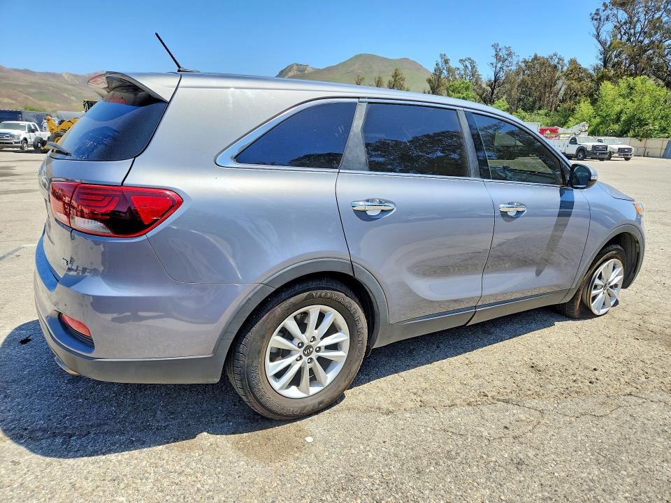 2020 Kia Sorento VIN 5XYPG4A55LG615489 COPART salvage auction — SIDE, CA - SALVAGE CERTIFICATE, sold $3,350 on 2026-07-24 (photo 3)