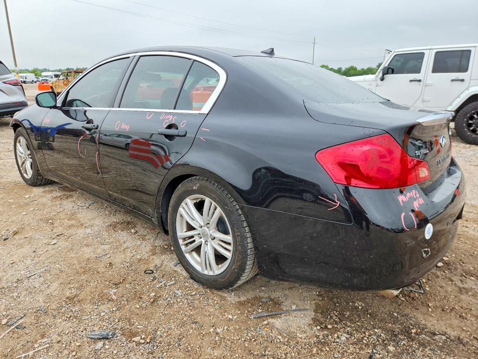2010 Infiniti G VIN JN1CV6AP5AM203136 COPART salvage auction — FRONT END, Tx - Nonrepairable Title, sold $525 on 2026-07-09 (photo 2)
