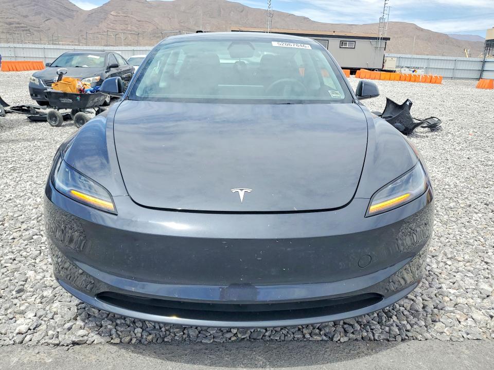 2025 Tesla Model 3 VIN 5YJ3E1EA0SF011168 COPART salvage auction — REAR END, Nv - Salvage Title, sold $13,000 on 2026-07-13 (photo 5)