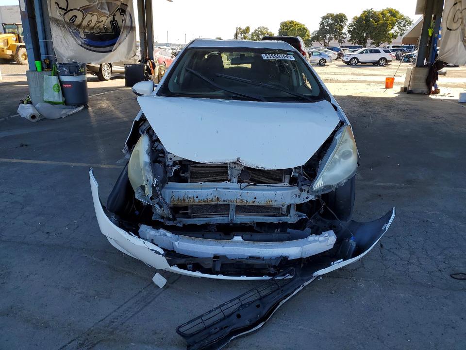 2012 Toyota Prius VIN JTDKDTB37C1516375 COPART salvage auction — FRONT END, Ca - Salvage Certificate, sold $575 on 2026-07-07 (photo 5)