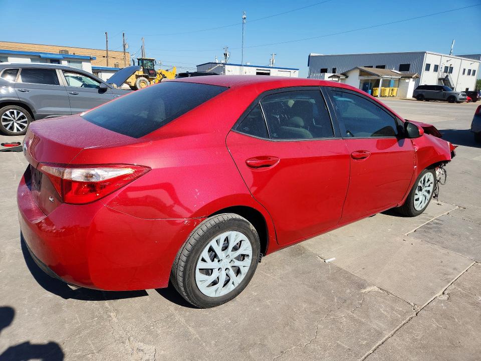 2017 Toyota Corolla VIN 5YFBURHE0HP612556 COPART salvage auction — FRONT END, Tx - Salvage Vehicle Title, sold $825 on 2026-07-16 (photo 3)