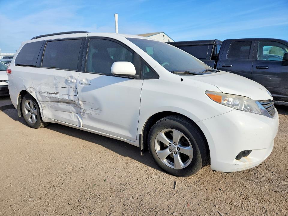 2011 Toyota Sienna VIN 5TDKK3DC3BS054708 COPART salvage auction — SIDE, On - Permit No Brand - Unfit, sold $4,000 on 2026-07-07 (photo 4)