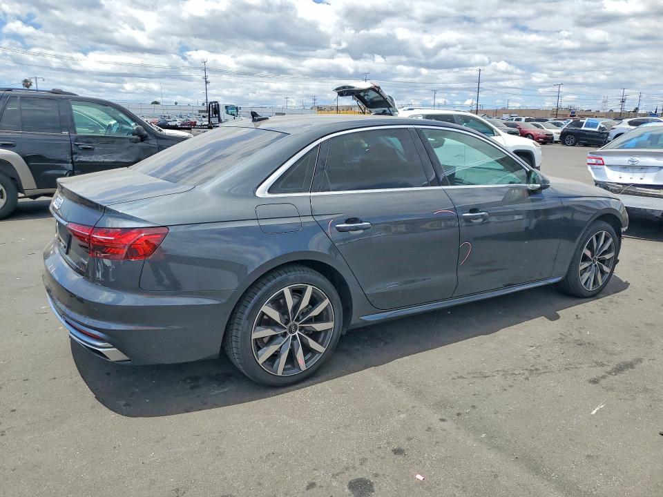 2021 Audi A4 VIN WAUABAF40MA055835 COPART salvage auction — FRONT END, Ca - Salvage Certificate, sold $8,800 on 2026-07-22 (photo 3)