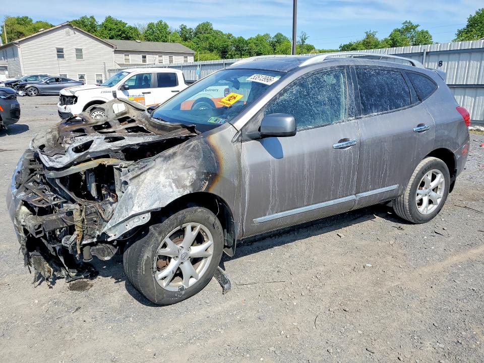 2011 Nissan Rogue VIN JN8AS5MV5BW687515 COPART salvage auction — Burn Engine, Pa - Certificate Of Salvage, sold $275 on 2026-07-16 (photo 1)