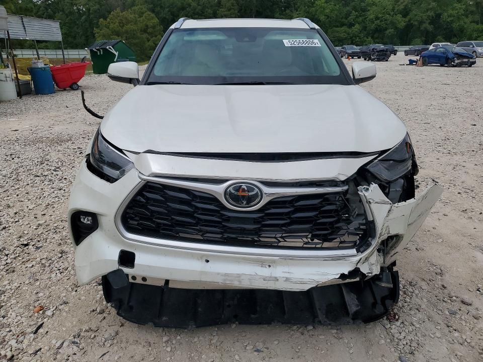 2021 Toyota Highlander VIN 5TDGZRAH9MS043851 COPART salvage auction — FRONT END, Tx - Certificate Of Title, sold $17,700 on 2026-07-07 (photo 5)