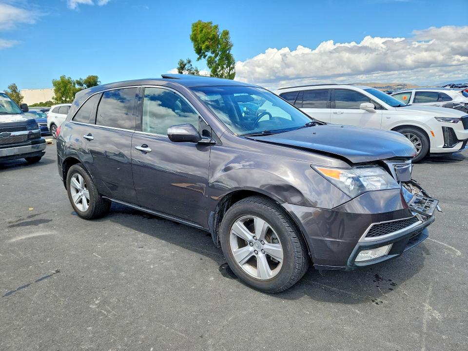 2010 Acura Mdx VIN 2HNYD2H69AH519485 COPART salvage auction — FRONT END, CA - SALVAGE CERTIFICATE, sold $2,050 on 2026-07-08 (photo 4)