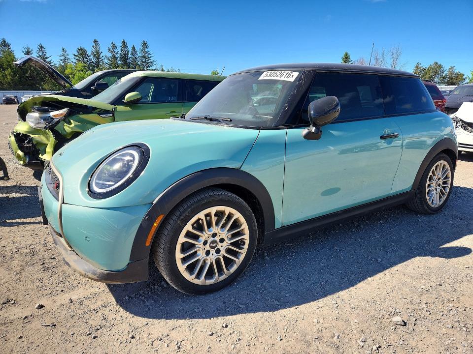 2025 Mini Cooper VIN WMW23GD01S2X34167 COPART salvage auction — FRONT END, On - Permit No Brand - Unfit, sold $14,500 on 2026-07-16 (photo 1)