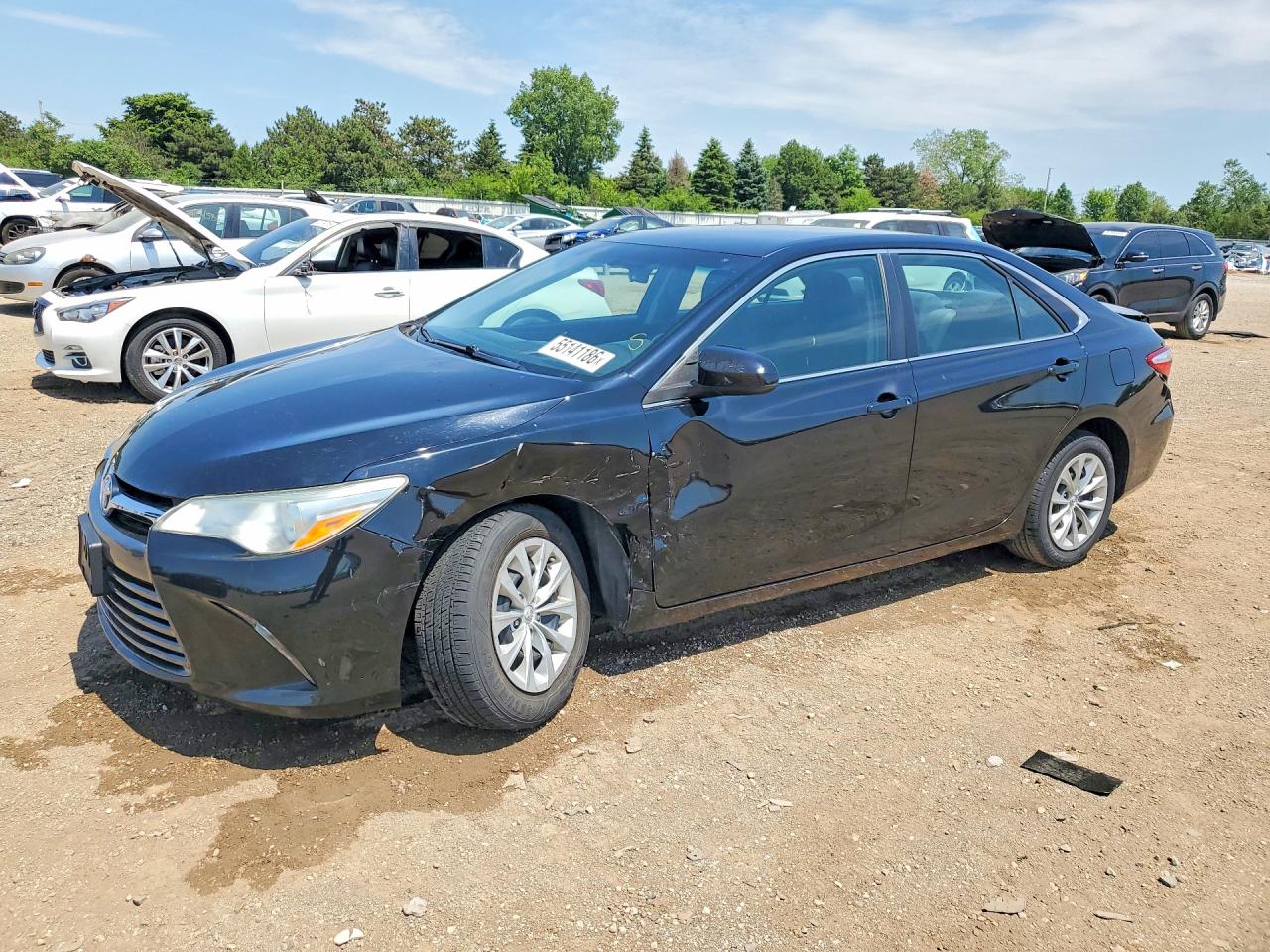 2017 Toyota Camry VIN 4T1BF1FK9HU279924 COPART salvage auction — Front End, IL - SALVAGE CERTIFICATE, sold $2,900 on 2026-07-02 (photo 1)