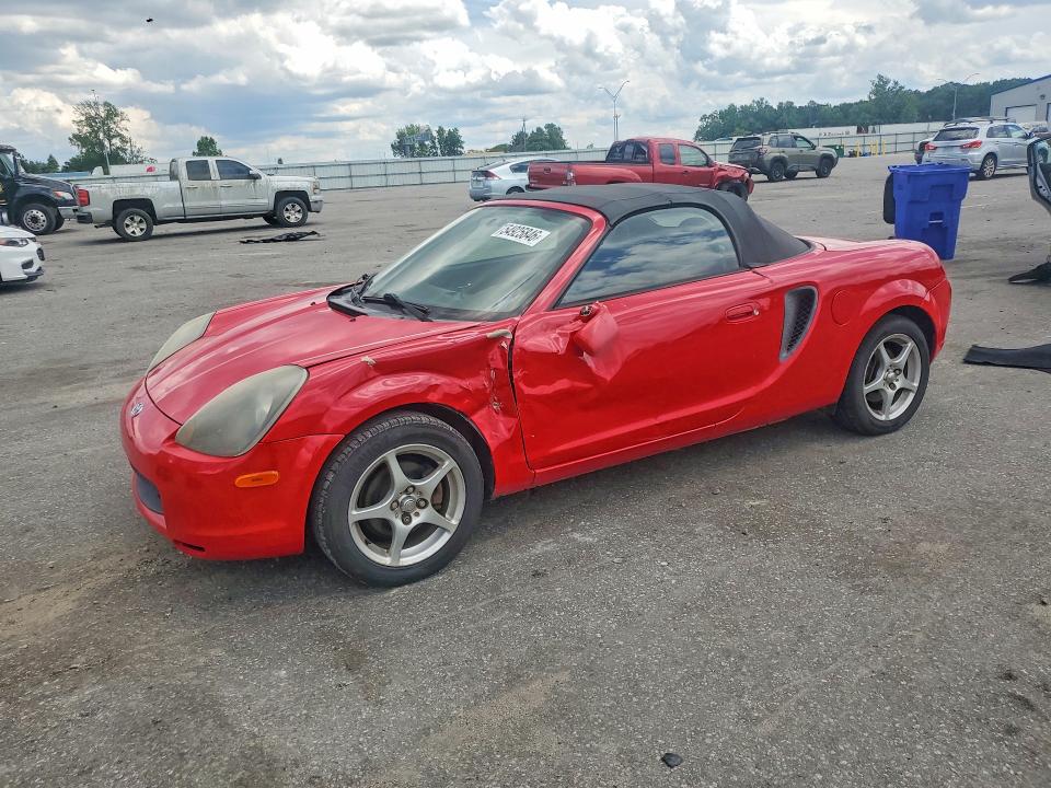 2002 Toyota Mr2 VIN JTDFR320720050248 COPART salvage auction — SIDE, NC - SALVAGE CERTIFICATE OF TITLE, sold $1,650 on 2026-07-28 (photo 1)