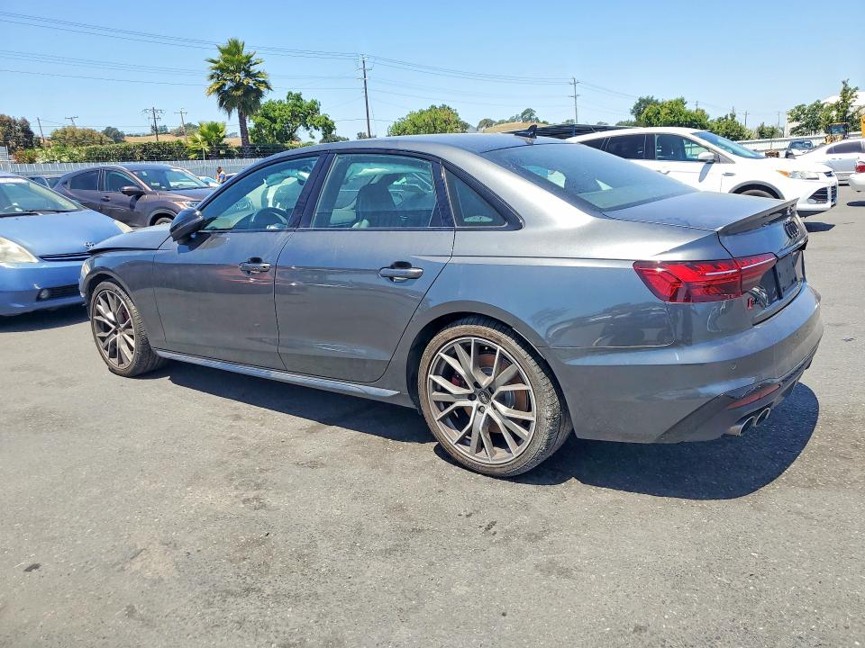 2021 Audi S4 VIN WAUB4AF44MA086486 COPART salvage auction — FRONT END, Ca - Salvage Certificate, sold $6,300 on 2026-07-07 (photo 2)
