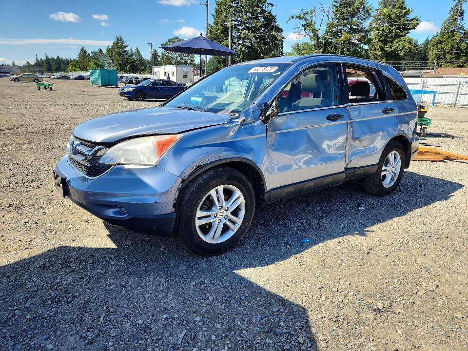 2010 Honda Cr-v VIN JHLRE4H57AC015291 COPART salvage auction — ALL OVER, WA - BILL OF SALE, sold $975 on 2026-07-10 (photo 1)