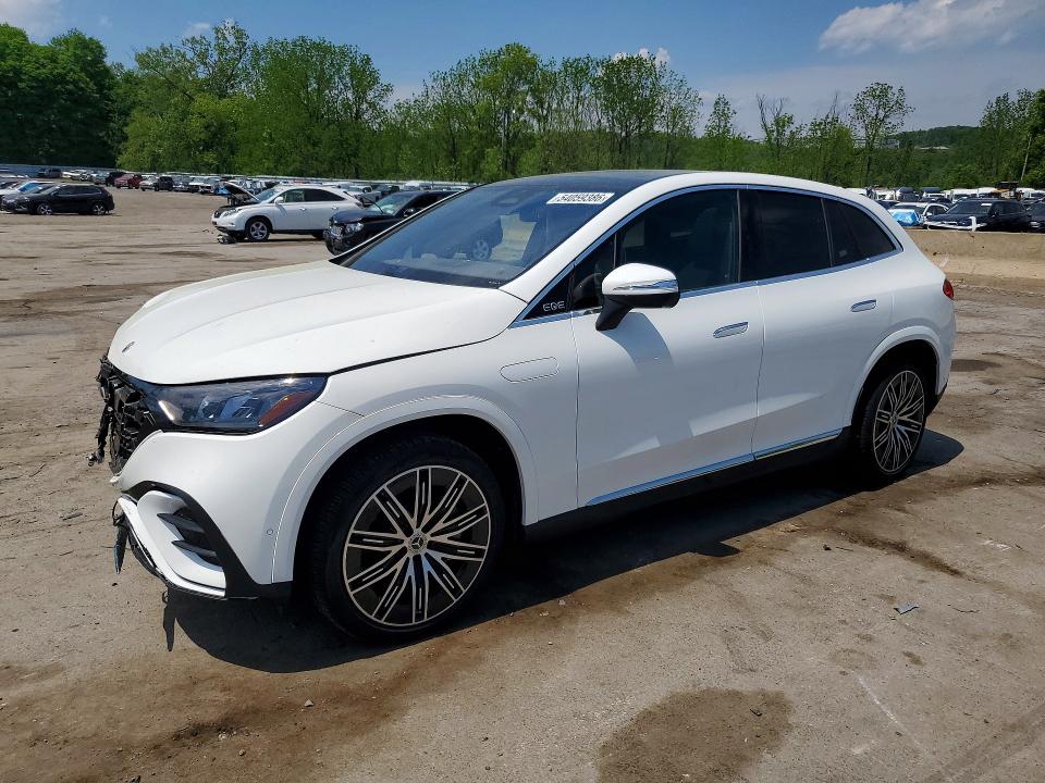 2025 Mercedes-benz Eqe VIN 4JGGM1CB0SA066899 COPART salvage auction — FRONT END, Ny - Mv-907A Salvage Certificate, sold $23,700 on 2026-07-07 (photo 1)