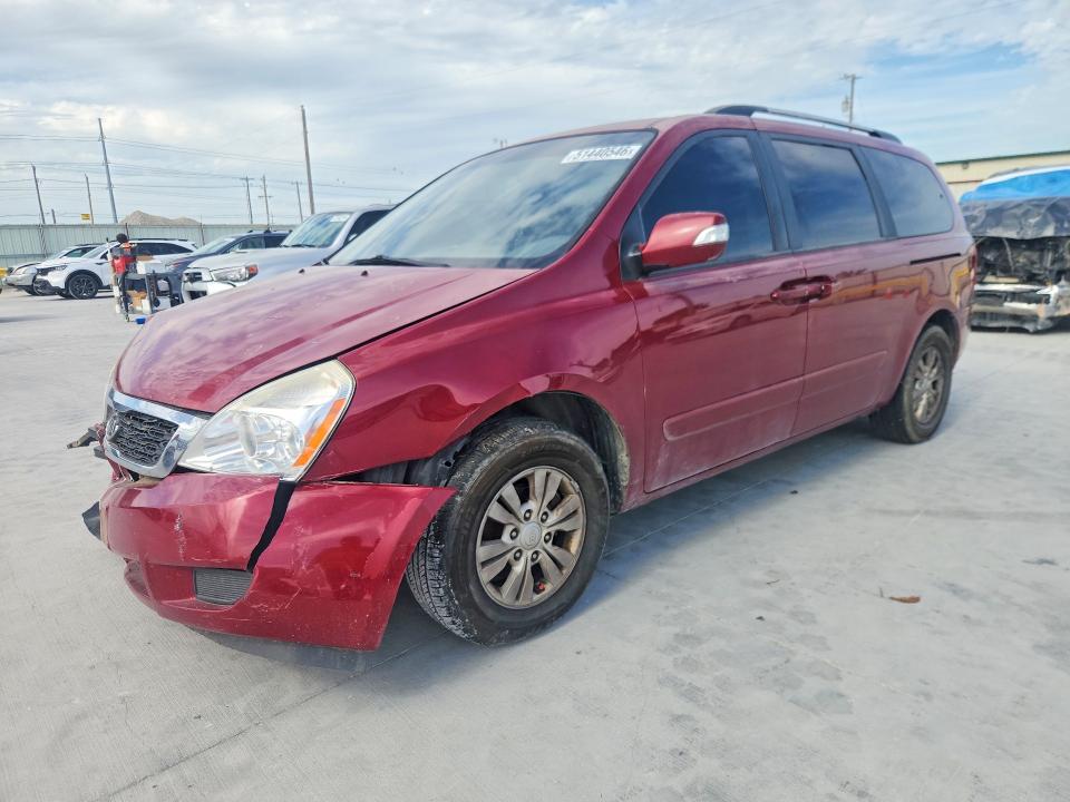 2011 Kia SEDONA VIN KNDMG4C79B6388052 COPART salvage auction — FRONT END, Tx - Salvage Vehicle Title, sold $775 on 2026-07-10 (photo 1)